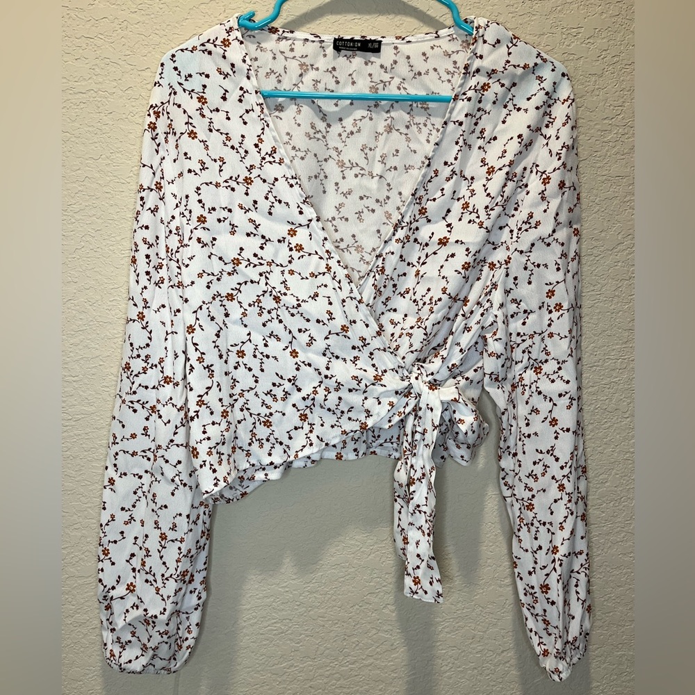 Cotton on cropped tie top